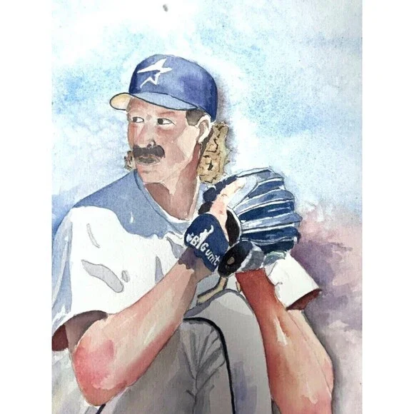 Original Randy Johnson Watercolor Painting Signed Realism Artwork Not Framed - Picture 9 of 12